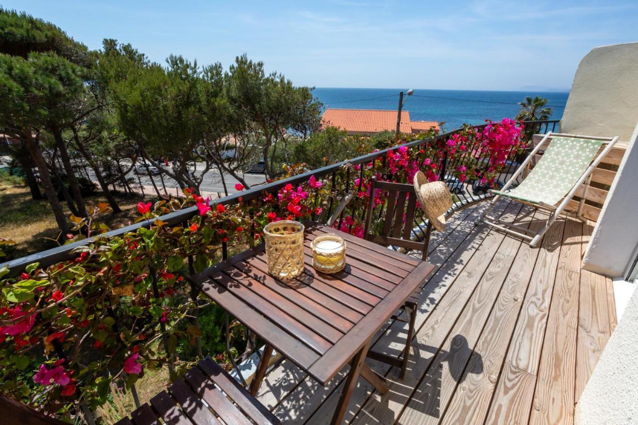 Hotel Almanarre Plage - Hotel Eco-Responsable Face A La Mer Hyères Exteriör bild