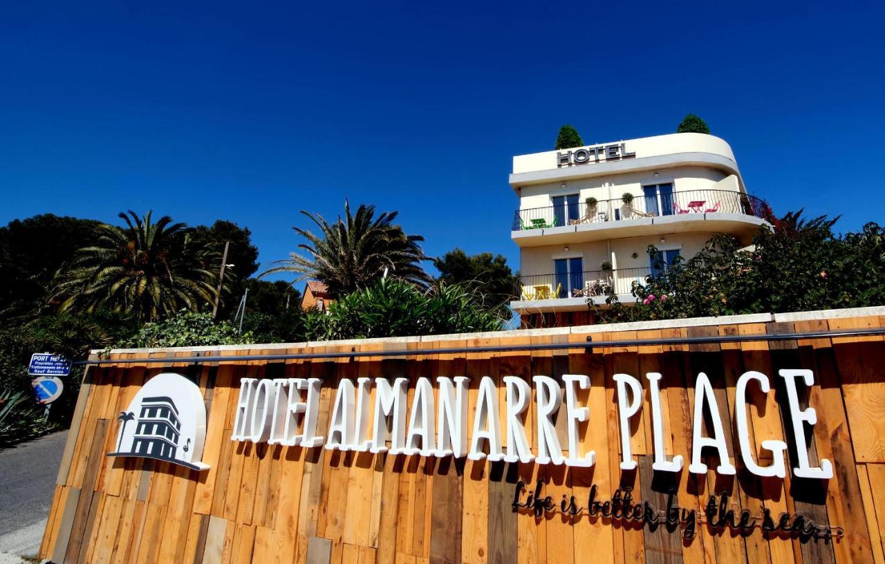 Hotel Almanarre Plage - Hotel Eco-Responsable Face A La Mer Hyères Exteriör bild